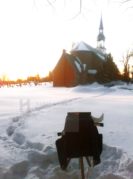 Large Format Camera capturing the sunrise