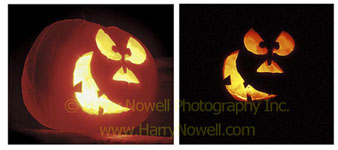 Same pumpkin - different exposure